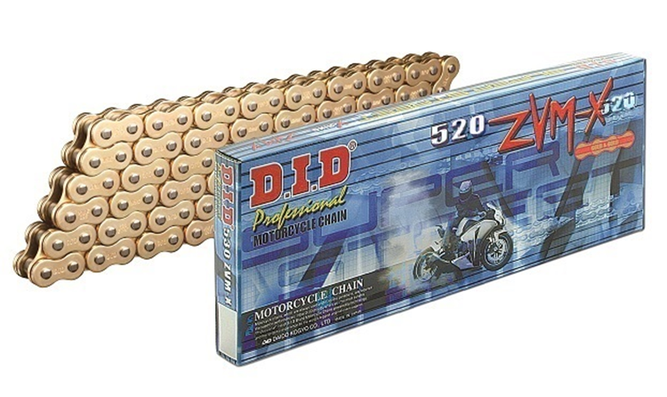 CADENA MOTO DID 520 ZVM-X 118  NEGRA